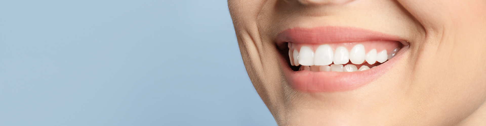 close up of woman's smile